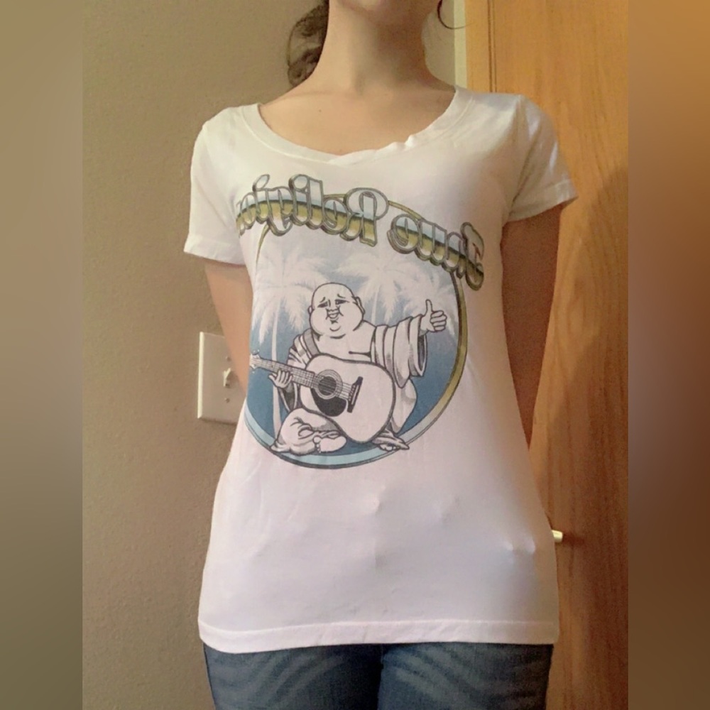 True Religion White Tee
